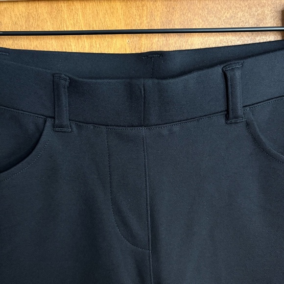 Quince Black Ultra Stretch Ponte Straight Leg 4 Pocket Pants NWT Small TALL Work - Picture 8 of 16